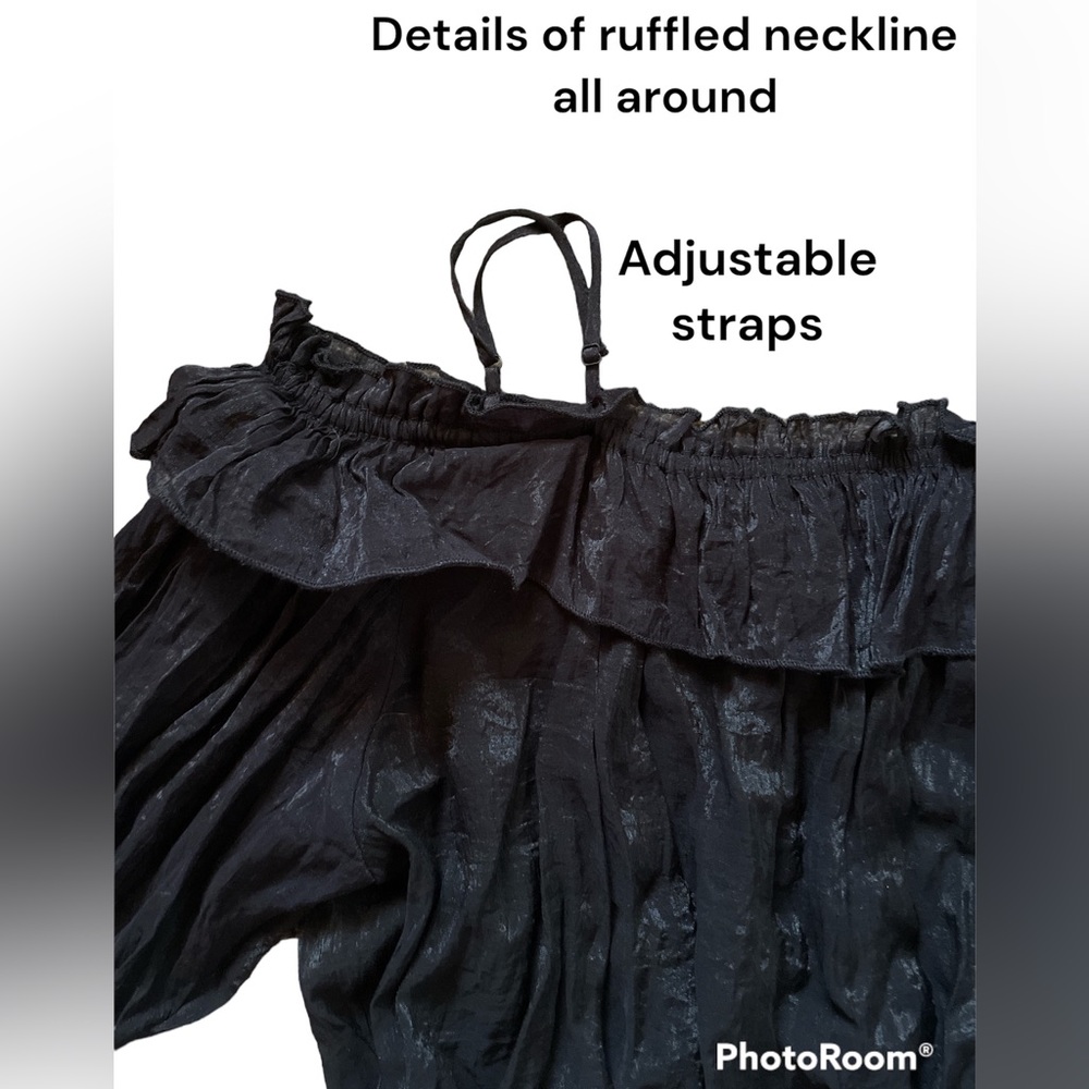 HELIUM London Ruffled Off Shoulder Top - Picture 4 of 5